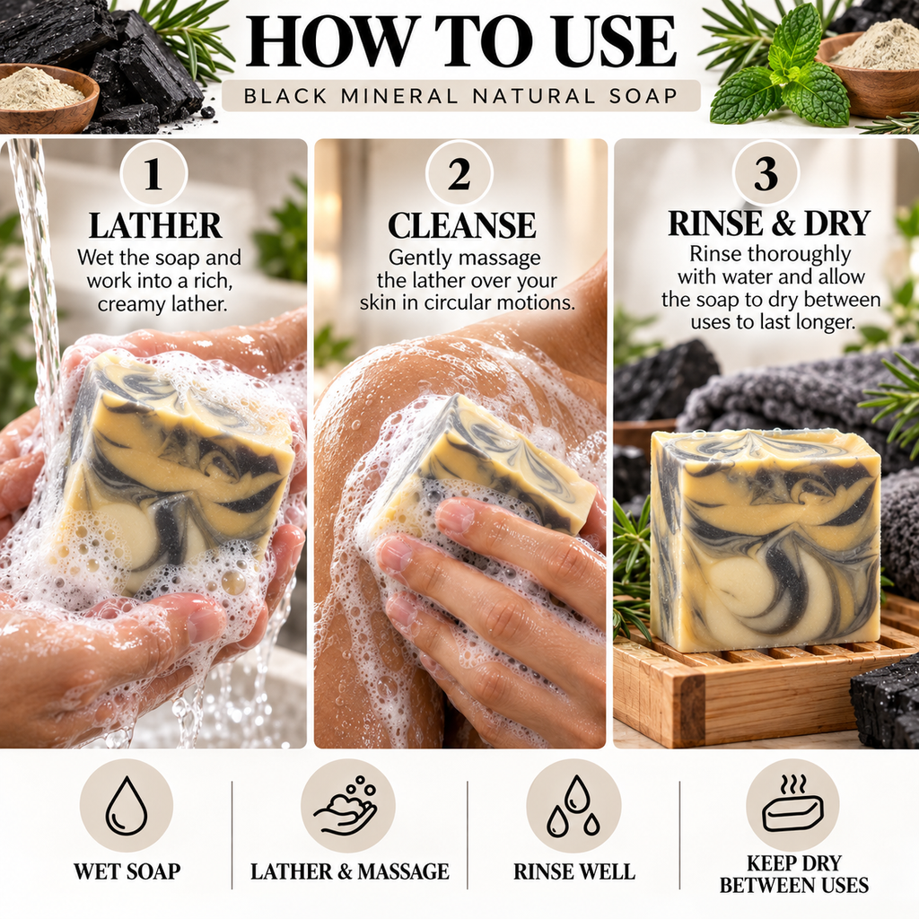 Black Mineral Natural Soap