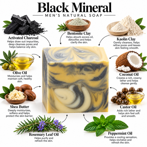 Black Mineral Natural Soap