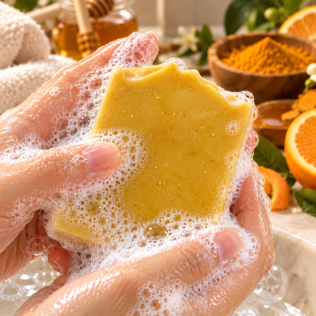 Unscented Turmeric & Honey Natural Soap