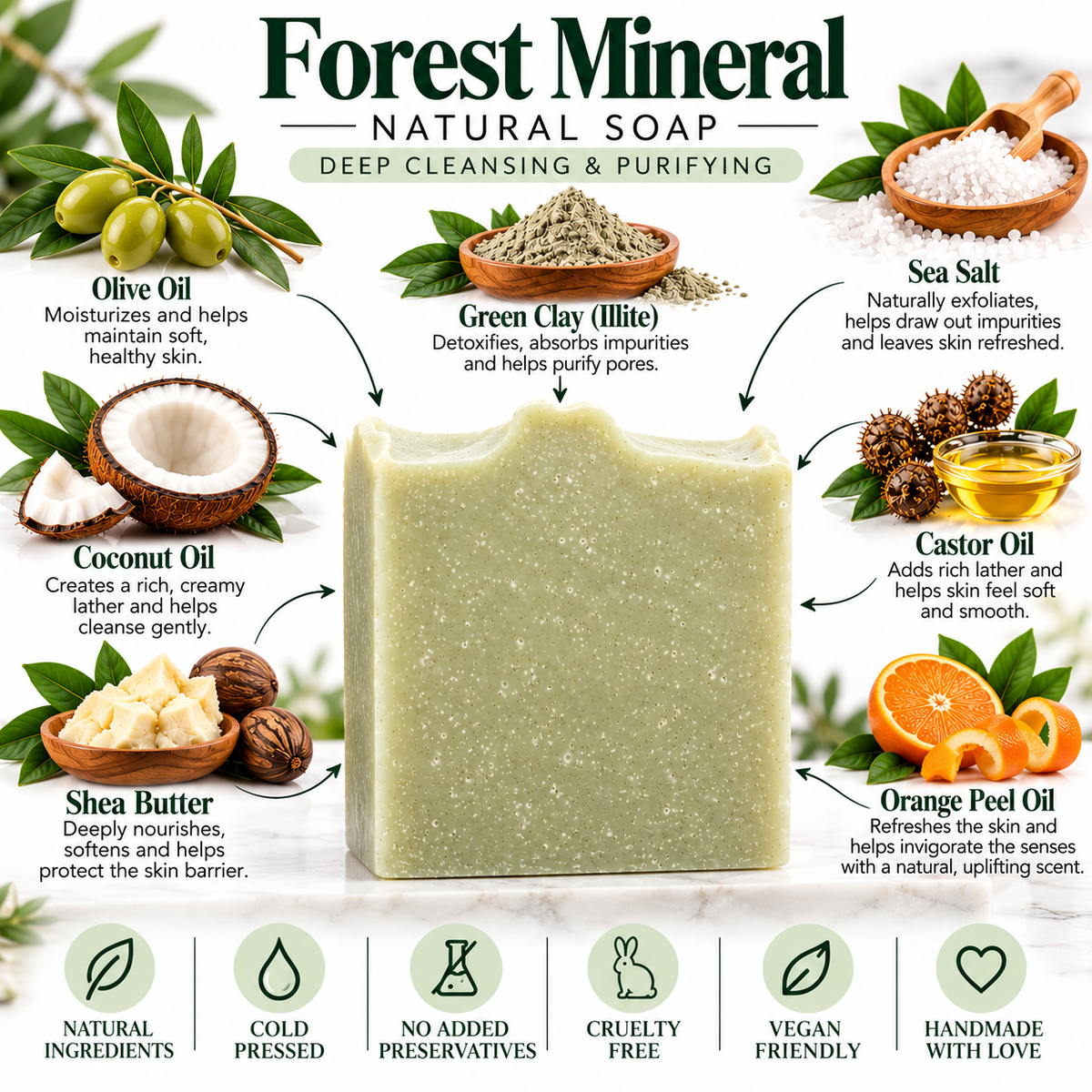 Forest Mineral Natural Soap