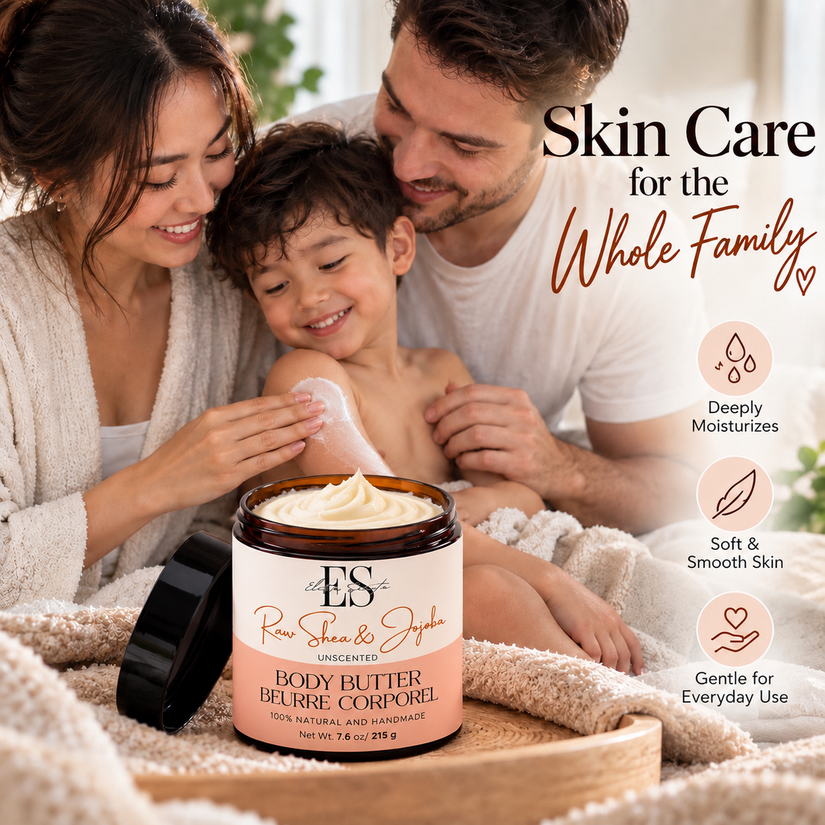 Unscented Raw Shea & Jojoba Body Butter