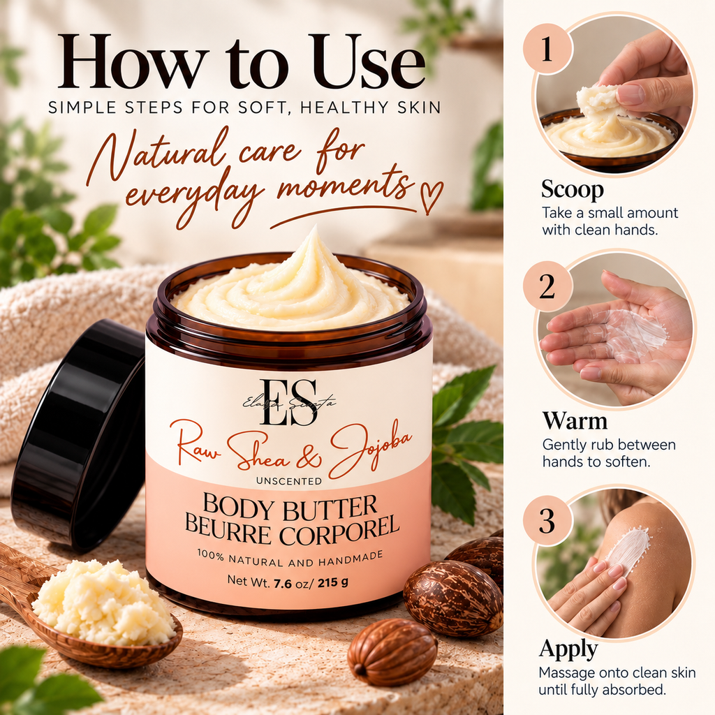 Unscented Raw Shea & Jojoba Body Butter