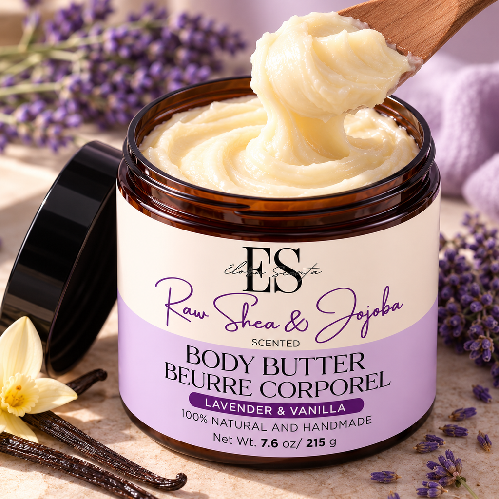 Raw Shea & Jojoba Body Butter – Lavender & Vanilla