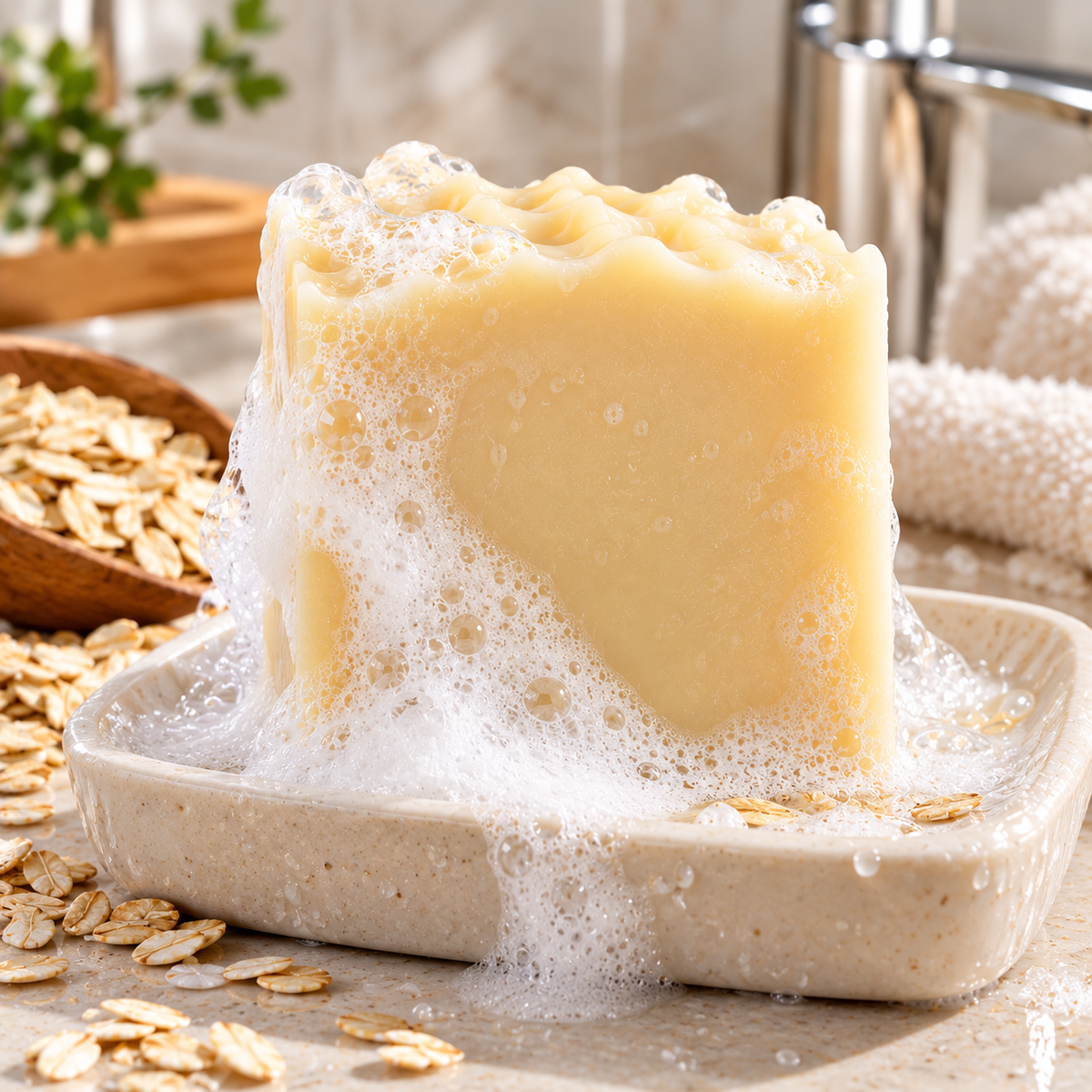 Unscented Goat Milk & Oatmeal Soap