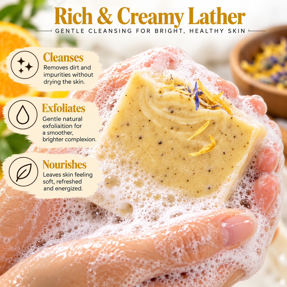 Zesty Citrus Natural Soap