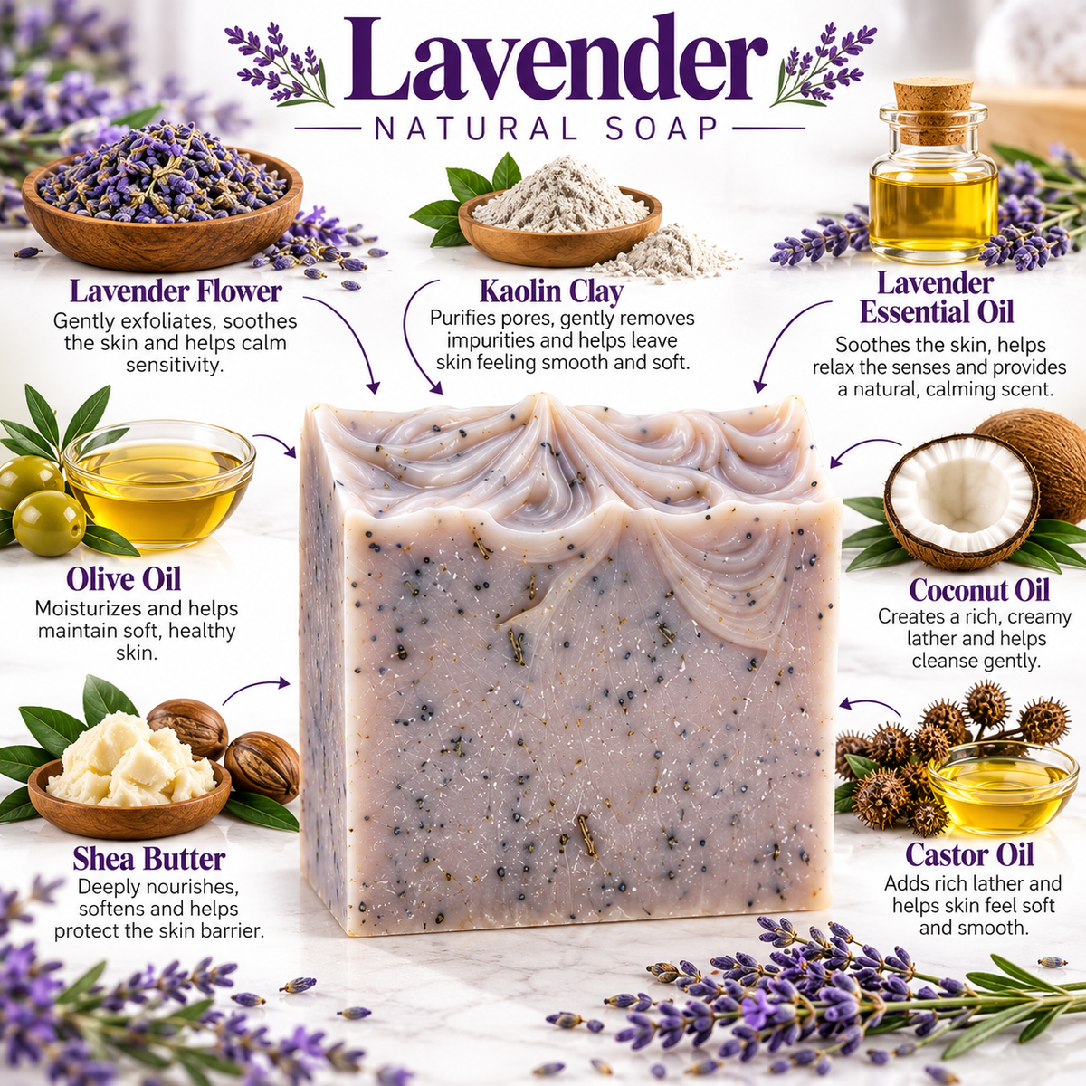 Lavender Natural Soap