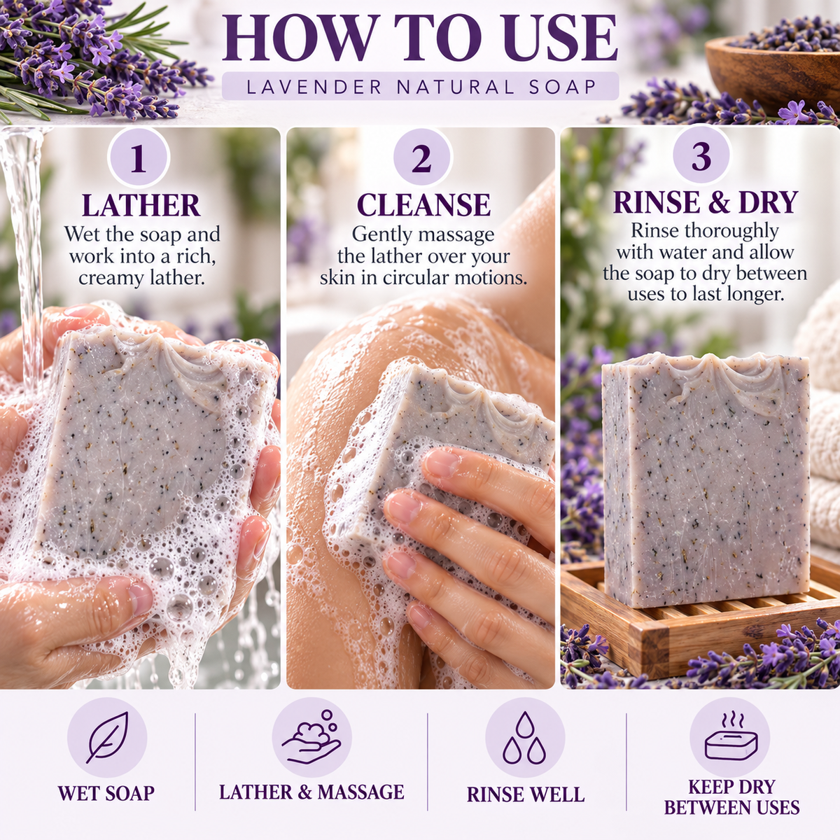 Lavender Natural Soap